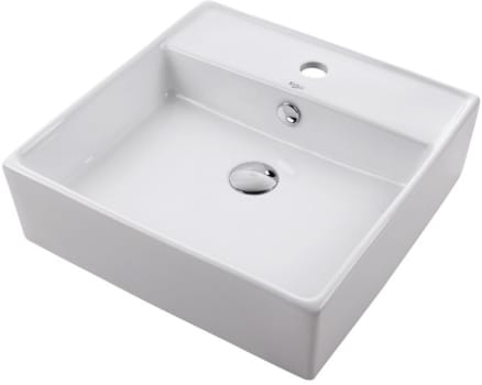 Kraus Ceramic Series KCV150SN - 18 3/5" White Square Ceramic Sink