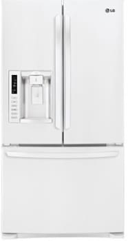 Lg Lfx28978sw 27 6 Cu Ft French Door Refrigerator With 4 Split Spill Protector Glass Shelves Glide N Serve Drawer Iceplus External Ice Water Dispenser And Linear Compressor Smooth White