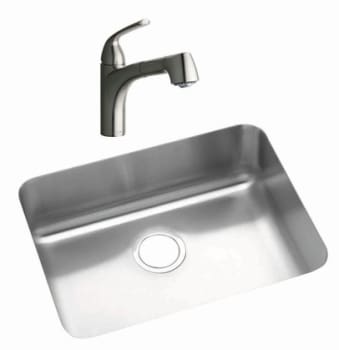 Elkay Lkgtpkg1nk 23 Inch Undermount Single Bowl Stainless Steel