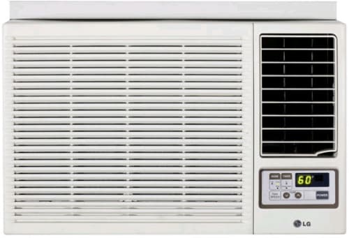 LG LW1210HR 12,000 BTU Room Air Conditioner with 11,200 BTU Electric Heat,  550 sq. ft. Cooling Area, Dehumidification, 9.8 EER, R-410A Refrigerant and  Remote Control