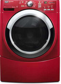 Maytag Mawadrgc86302 Side By Side On Pedestals Washer Dryer Set With Front Load Washer And Gas Dryer In Metallic Slate