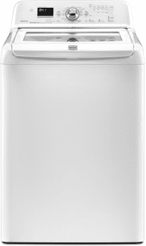 Maytag 5 3 Cu Ft Smart Capable High Efficiency Top Load Washer With Extra Power Button White In The Top Load Washers Department At Lowes Com