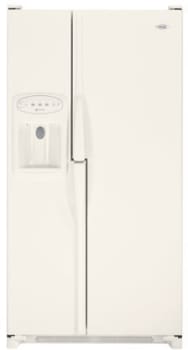 Bisque side top by side refrigerator
