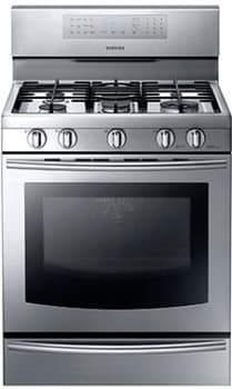 Samsung Nx58f5700ws 30 Inch Freestanding Gas Range With 5 8 Cu Ft