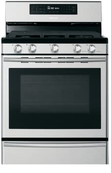 Samsung Nx58h5650ws 30 Inch Freestanding Gas Range With 5 Sealed Burners 5 8 Cu Ft True Convection Oven 18 000 Btu Dual Power Burner Griddle Wok Grate Gliding Rack Warming Drawer And Self Clean Mode