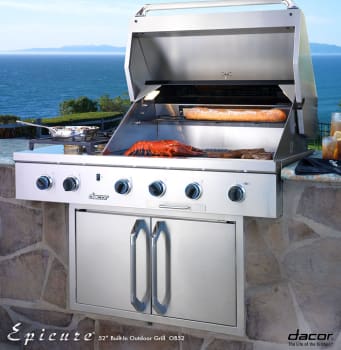 Dacor OB52LP 52 Inch Built-in Gas Grill with 3-20,000 BTU 