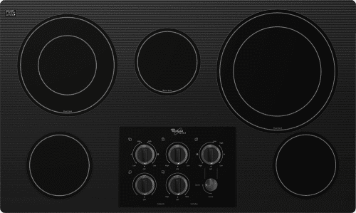 Whirlpool G7ce3635xb 36 Inch Smoothtop Electric Cooktop With 5