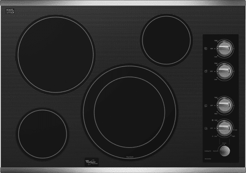 Whirlpool G7ce3034xs 30 Inch Smoothtop Electric Cooktop With 4 Whirlpool Gold G7ce3034xs 30 Inch Smoothtop Electric Cooktop