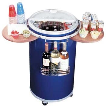 Round store drink cooler