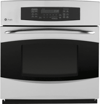 Ge Pk916srss 27 Inch Single Electric Wall Oven With 3 8 Cu Ft Capacity Preciseair Convection System Convection Bake Roast 2 Heavy Duty Oven Racks 1 Roller Rack Glass Touch Oven Controls And Black Gloss
