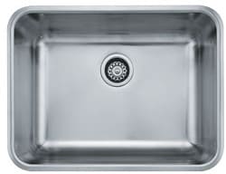Franke Grande Series GDX11023 - 23 Inch Undermount Single Bowl Stainless Steel Sink with 9 Inch Bowl Depth