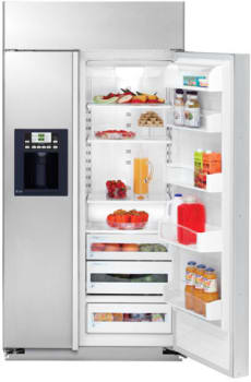 GE PSB48LSRBV 48 Inch Built in Side by Side Refrigerator with 29.6