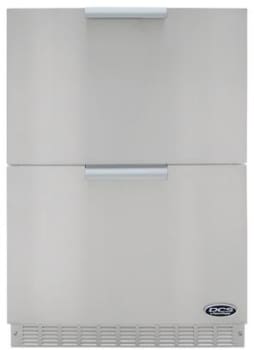 Dcs Rf24d 24 Inch Built In Double Drawer Refrigerator With 5 6 Cu Ft Capacity Stainless Steel Interiors Interior Light Led Display And Wine Bottle Storage