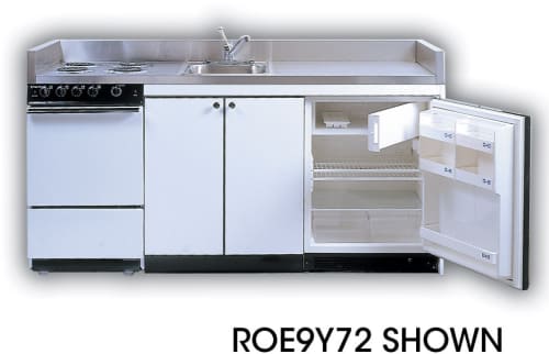 Acme Roe9y72 Compact Kitchen With Stainless Steel Countertop 4