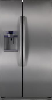 Samsung Rsg257aars 24 1 Cu Ft Counter Depth Side By Side Refrigerator With 4 Spill Proof Glass Shelves Twin Cooling Plus Power Freeze Cool Options External Ice Water Dispenser In Door Ice Maker Led Lighting And Wine