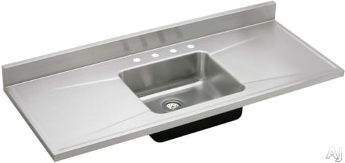 Elkay S72194 72 Inch Single Bowl Stainless Steel Sink Top with 18 