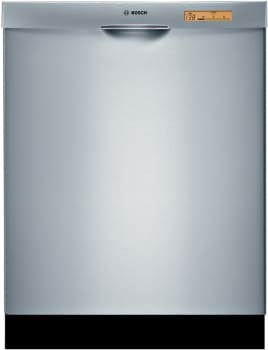 Bosch She65p05uc Semi Integrated Dishwasher With 6 Wash Cycles Nylon Coated Racks 19 Hours Delay Start And Silence Rating Of 47 Dba Stainless Steel
