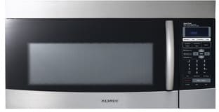 Samsung Smk9175st 1 7 Cu Ft Over The Range Microwave Oven With 1600 Watts 10 Power Levels 300 Cfm 3 Chrome Racks And Ceramic Convection Tray