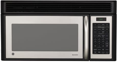 Ge spacemaker microwave shop with exhaust fan