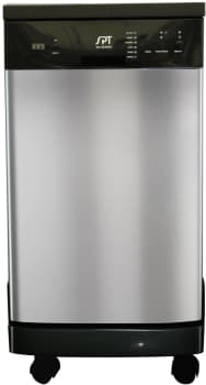 Sunpentown SD9239SS 18 Inch Full Console Portable Dishwasher with