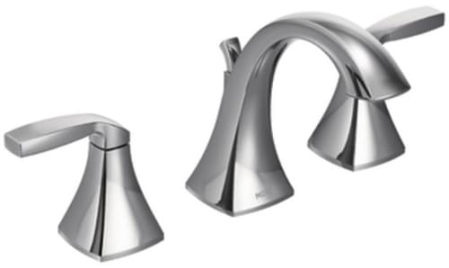 Moen T6905 Double Lever Lavatory Faucet with 4 5/8 Inch Reach, Pop