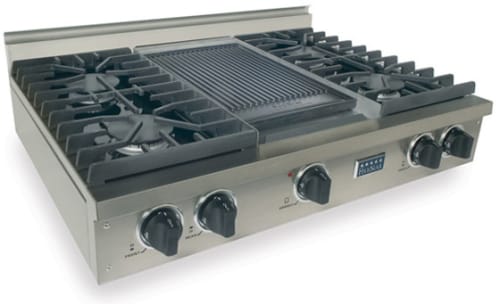 Fivestar Ttn0377 36 Inch Pro Style, Countertop Gas Stove With Griddle