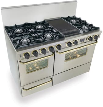 FiveStar TPN5257BSW - Stainless Steel with Brass Trim