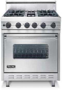 Viking VDSC3054BSS 30 Inch Pro Style Dual Fuel Range with 4 Open