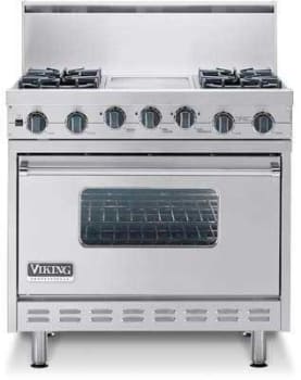 Viking VDSC3654Q 36 Inch Pro-Style Dual-Fuel Range with 4 Open