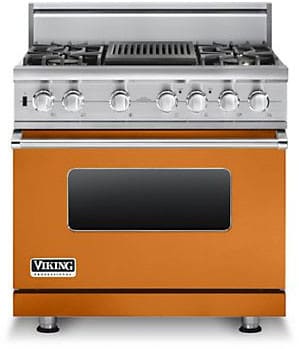 Viking VDSC5364QSS 36 Inch Pro-Style Dual-Fuel Range with 4 VSH Pro ...