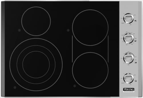 Viking Vec5304bsb 30 Inch Smoothtop Electric Cooktop With 4