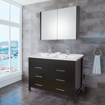 Vigo Industries Vg09042002k 48 Inch Maxine Double Vanity With 6 Soft Vigo Industries Vg09042002k With Medicine Cabinet