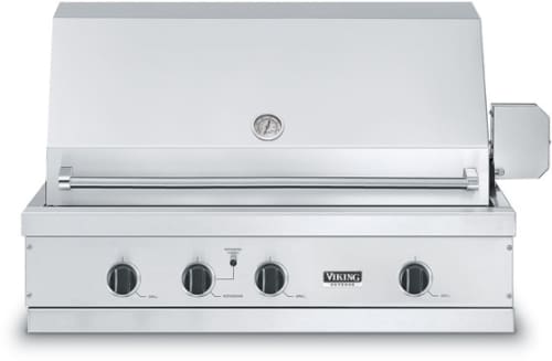 Viking Vgiq4103re2nss 41 Inch Built In Gas Grill With 836 Sq In Cooking Surface 29 000 Btu Grill Burner Trusear Burner Grill Smoker Burner And Infrared Rotisserie Natural Gas