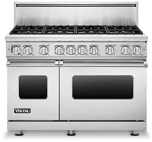 Viking Vgr7488bss 48 Inch Pro Style Gas Range With 8 Viking Elevation Sealed Burners Varisimmers Proflow Convection Oven Manual Clean Star K Certified And Infrared Broiler Stainless Steel Natural Gas