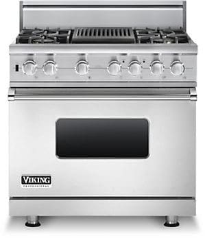 Viking VGSC5364QSS 36 Inch Pro-Style Gas Range with 4 VSH Pro