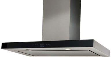 Wolf VI42B 42 Inch Island Chimney Range Hood with Optional Blowers
