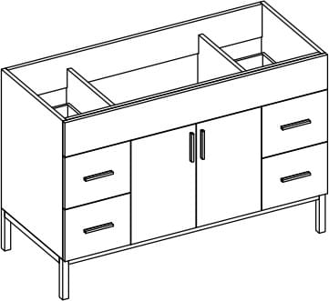 Empire Industries Daytona Collection WDS4824POS - Product Drawing