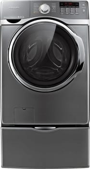 Samsung Wf405atpasu 27 Inch Front Load Washer With 4 0 Cu Ft Capacity 15 Wash Cycles 9 Options 5 Temperature Settings Powerfoam Steam Washing And Internal Water Heater Platinum