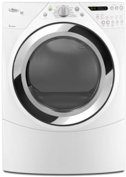 Whirlpool Wgd9750ww 27 Inch Gas Dryer With 7 5 Cu Ft Capacity Accelercare Drying System 13 Cycles Quick Refresh Steam Cycle 5 Temperature Settings And Led Display