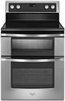 Freestanding electric top double oven