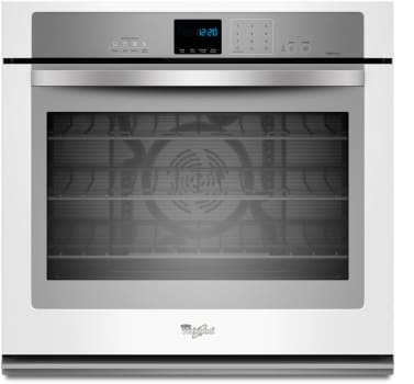 Whirlpool Wos92ec0ah 30 Inch Single Electric Wall Oven With True Whirlpool Wos92ec0ah White With Silver Handle