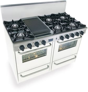 Fivestar Wpn5107w 48 Inch Pro Style Lp Gas Range With 6 Open