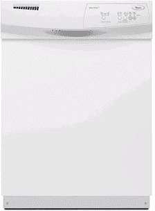 Whirlpool Du1010xtxq Full Console Dishwasher With 3 Automatic Cycles 3 Wash Options Electronic Controls Hard Food Disposer And 4 Hour Delay Wash Option White On White
