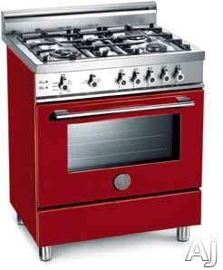 Bertazzoni - PRO304IFEPART - 30 Professional Series range - Electric oven  - 4 induction burners - Orange-PRO304IFEPART