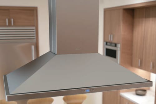Zephyr ZNAM90BS Island-Mount Chimney Range Hood with 715 CFM