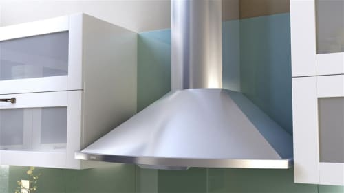 Zephyr ZSAM90BS 36 Inch Wall Mount Chimney Hood with 685 CFM