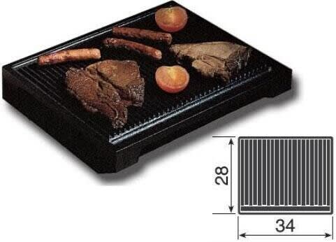 Ilve A00602 - Large Ribbed Cast Iron Steak Grill Pan