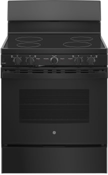 GE JB480DYBB - 30 Inch Freestanding Electric Range with 4 Radiant Smoothtop Burners