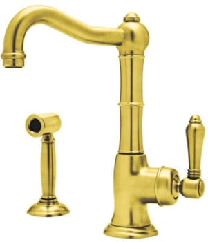 Rohl Country Kitchen Collection A365065LPWSIB2 - Inca Brass (shown with metal handle)