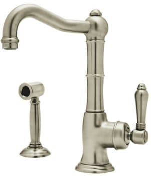 Rohl Country Kitchen Collection A365065LPWSSTN2 - Satin Nickel (shown with metal handle)